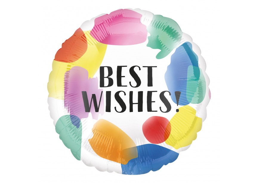 Sempertex-Folie-Betallic-Anagram-Flexmetal-Balloons-Shape-Best wishes Painted Swoosh