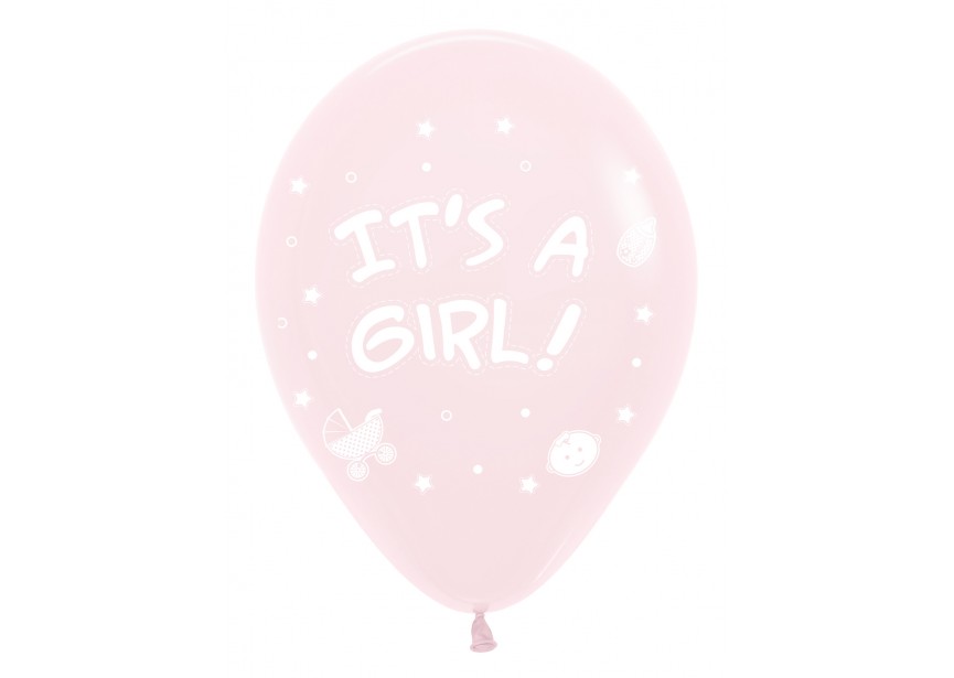 Its a Girl - Pastel Pink - 30cm - 25 Pcs