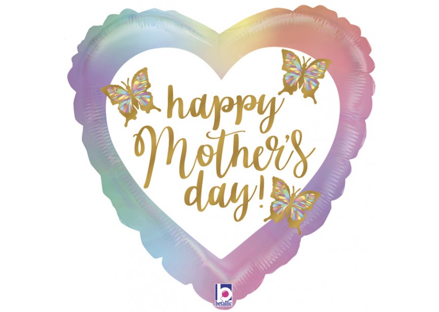 Sempertex-Folie-Betallic-Anagram-Flexmetal-Balloons-Shape-Happy Mothersday Butterfly