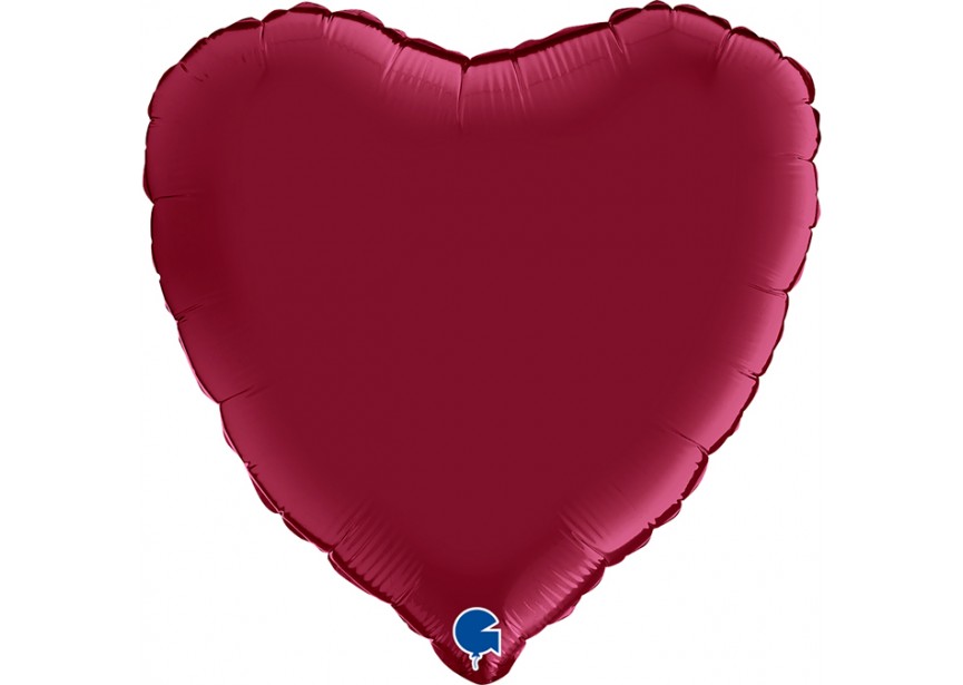 Sempertex-Folie-Betallic-Anagram-Flexmetal-Balloons-Shape-Heart-Satin cherry