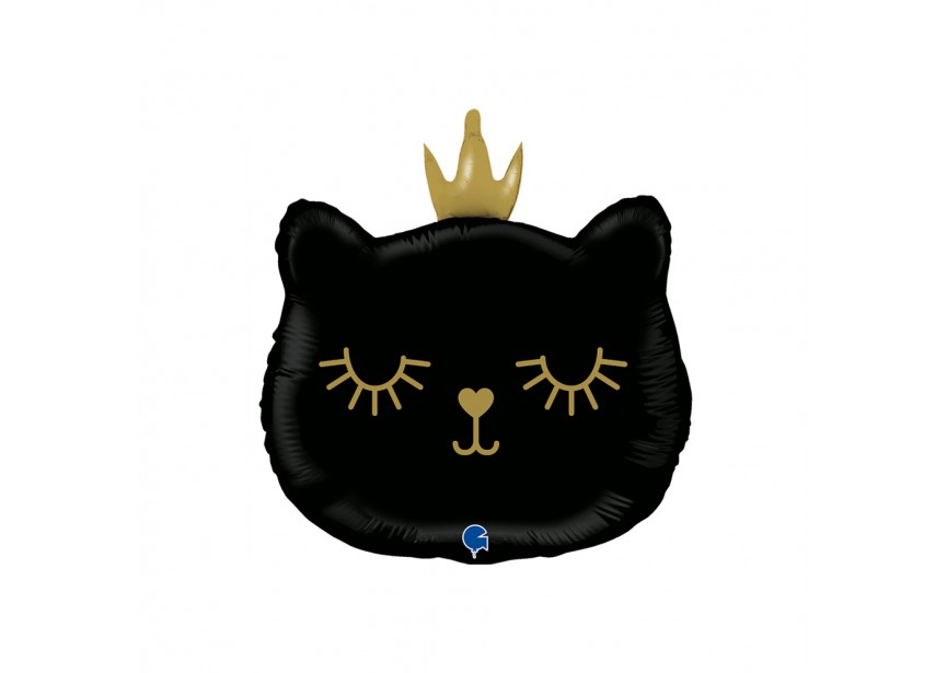 Sempertex-Folie-Betallic-Anagram-Flexmetal-Balloons-Shape-Black Cat Princess-