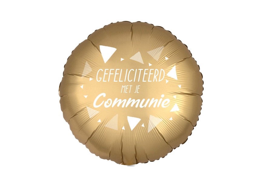 Gefeliciteerd met je communie Satin Luxe Gold 36801