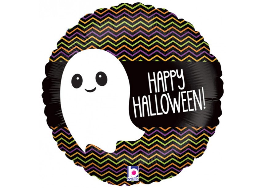 Sempertex-Folie-Betallic-Anagram-Flexmetal-Balloons-Shape-Flexmetal-Shape-Halloween-Cute Lil Ghost halloween