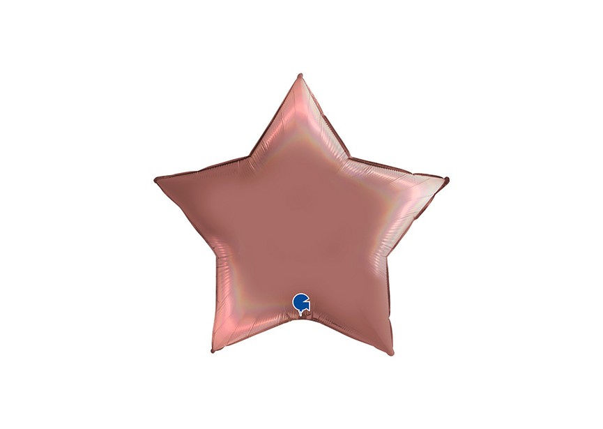 Sempertex-Folie-Betallic-Anagram-Flexmetal-Balloons-Shape- Star-Holographic rose-18
