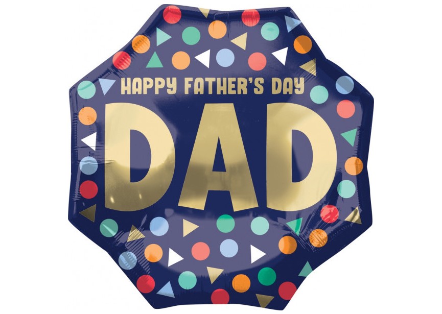 Sempertex-Folie-Betallic-Anagram-Flexmetal-Balloons-Shape-Happy Fathersday DAD-