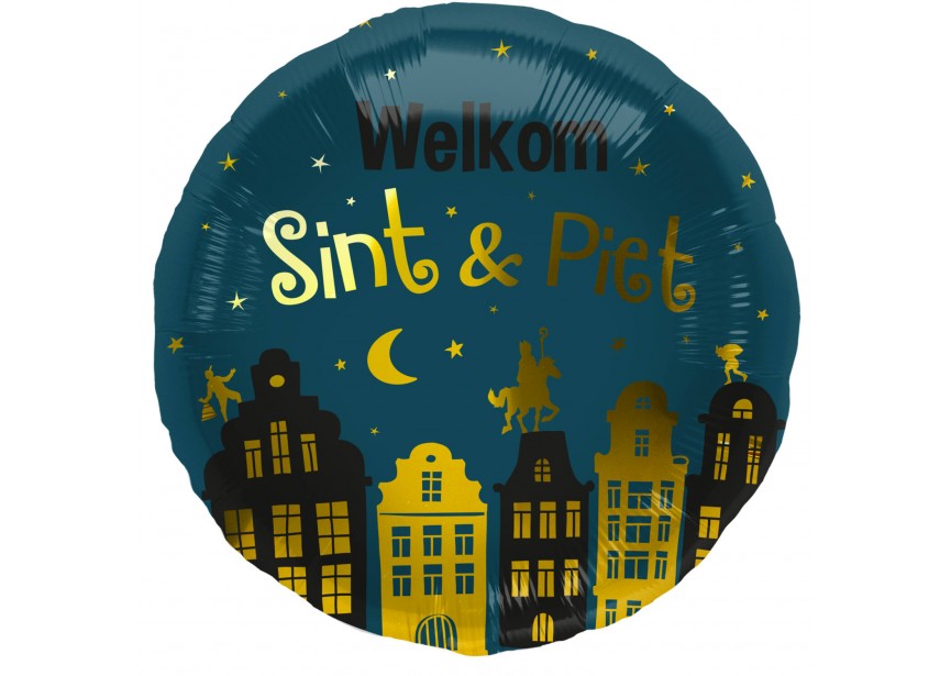 Sempertex-Folie-Betallic-Anagram-Flexmetal-Balloons-Shape-Welkom Sint & Piet