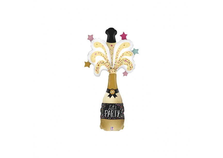 Sempertex-Folie-Betallic-Anagram-Flexmetal-Balloons-Shape-Flexmetal-Shape-Lets Party-Champagne