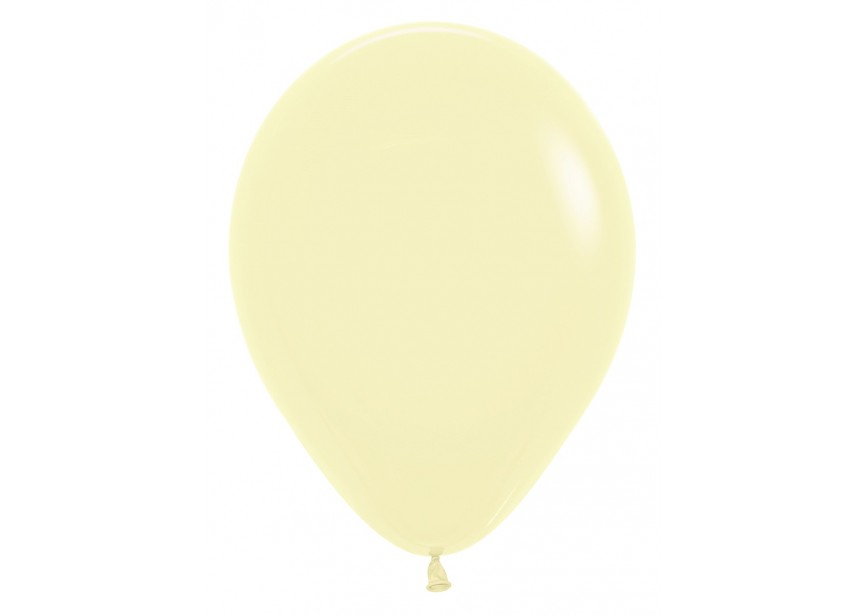 SempertexEurope-620-PastelMatte-Yellow-12inch-R12620-LatexBalloon