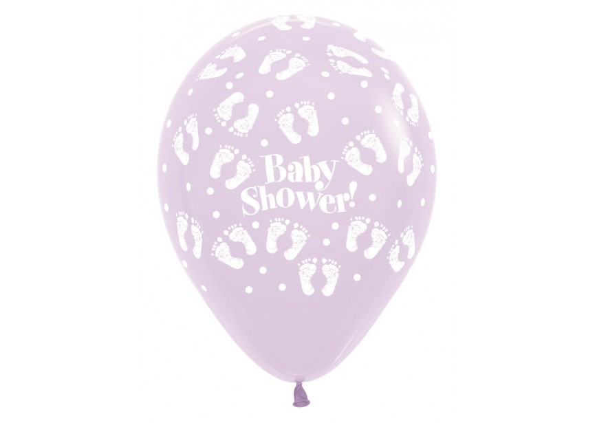 SempertexEurope-BabyShower-Footprints-PastelLilac-650-12inch-R12SHOWER600-LatexBalloon