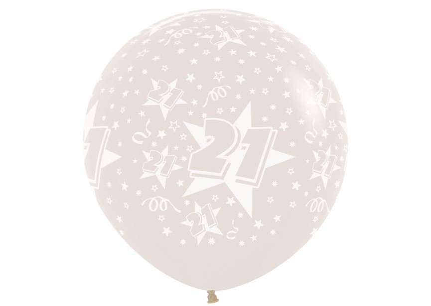 SempertexEurope-Number21-CrystalClear-390-36inch-R3621390-LatexBalloon