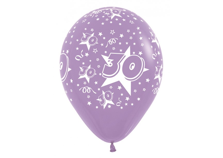 SempertexEurope-Number30-Lilac-050-12inch-R1230-LatexBalloon