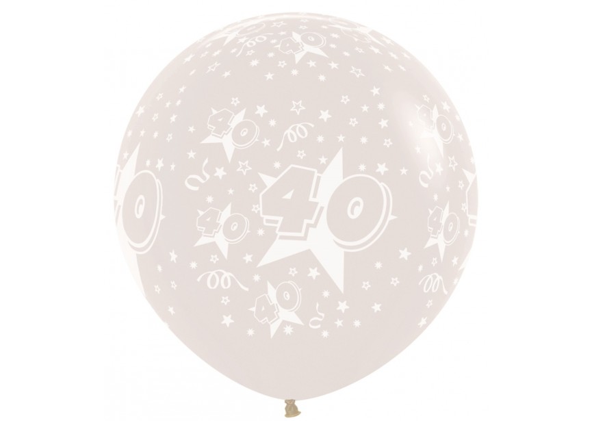 SempertexEurope-Number40-CrystalClear-390-36inch-R3640390-LatexBalloon
