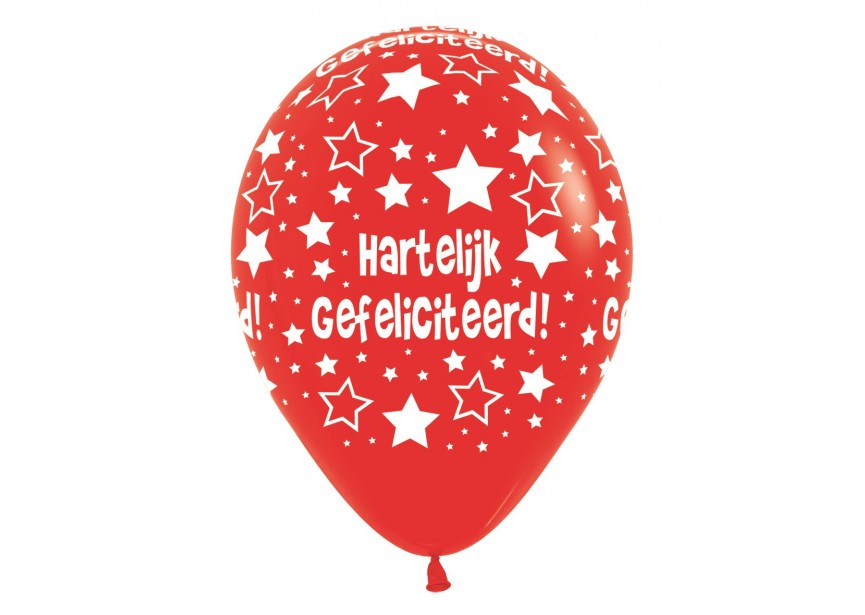 SempertexEurope-HartelijkGefeliciteerd-Red-015-12inch-R12HG-LatexBalloon