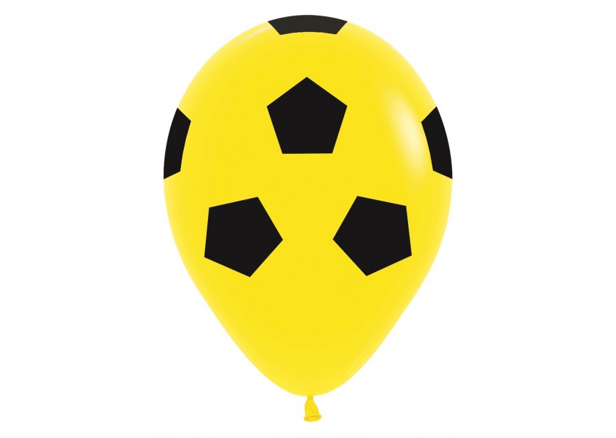 SempertexEurope-Soccerball-Yellow-020-12inch-R12SOCCER2-LatexBalloon