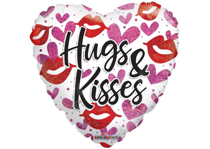 Sempertex-Folie-Betallic-Anagram-Flexmetal-Balloons-Shape-Hugs&Kisses