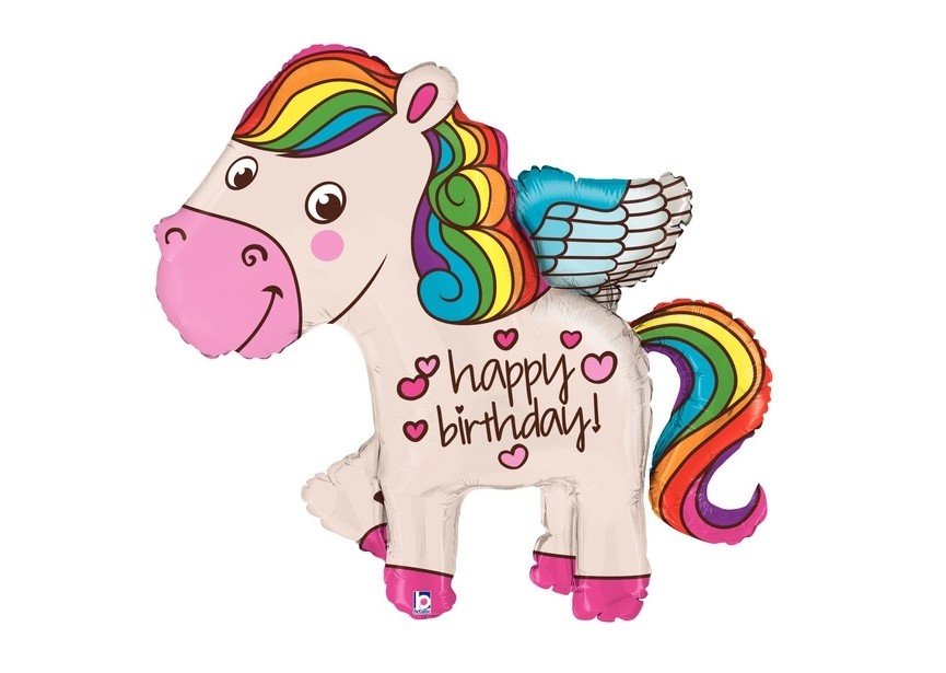 Rainbow Birthday Pony - 114cm